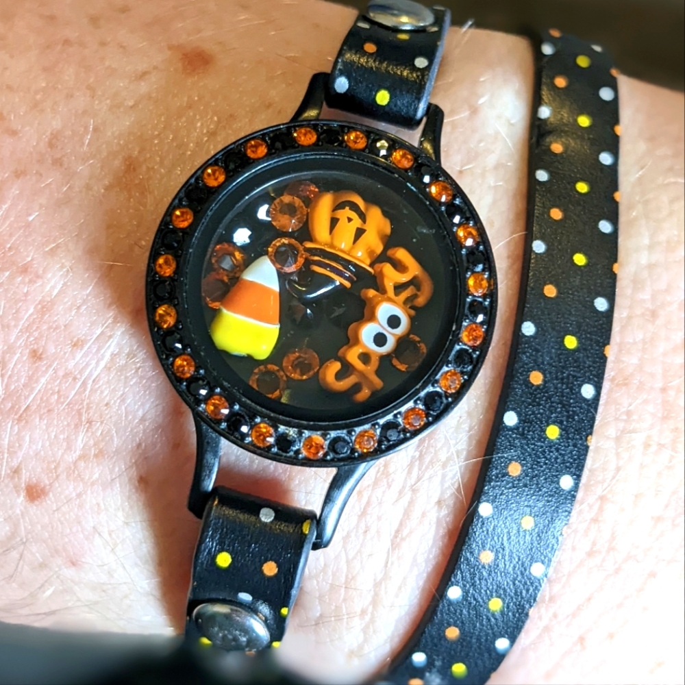 Authentic Origami Owl Halloween Wrap Bracelet